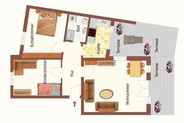 Grundriss • Residenz Bellevue • Wohnung 40